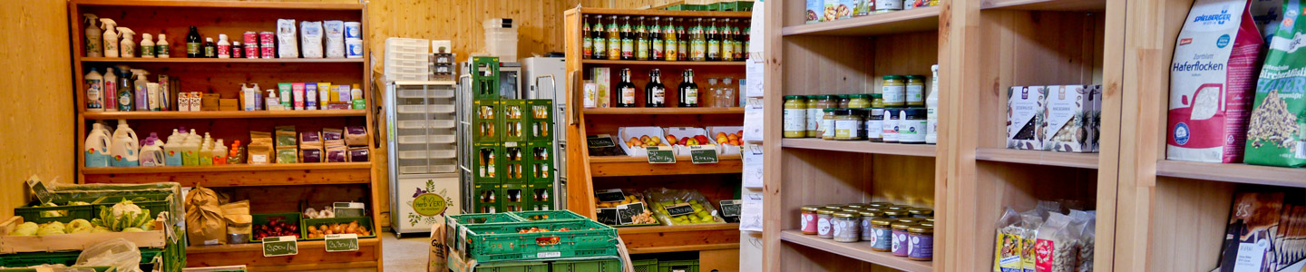 Innenraum des Hofladens